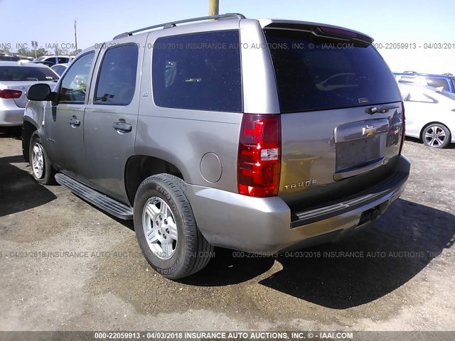 1GNFC13J57J108718 - 2007 CHEVROLET TAHOE C1500 GRAY photo 3