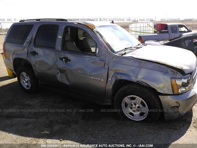 1GNFC13J57J108718 - 2007 CHEVROLET TAHOE C1500 GRAY photo 6