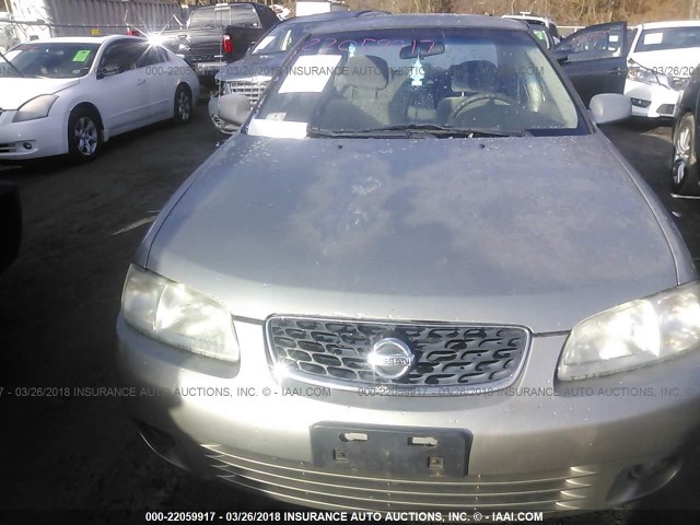 3N1CB51D03L800474 - 2003 NISSAN SENTRA XE/GXE GRAY photo 6