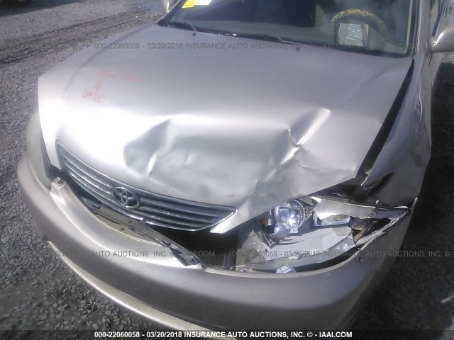 4T1BE32K25U067835 - 2005 TOYOTA CAMRY LE/XLE/SE GOLD photo 6
