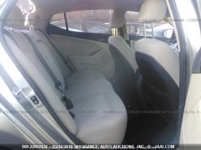 KNAGM4A77B5062181 - 2011 KIA OPTIMA LX ვერცხლისფერი ფოტო 8