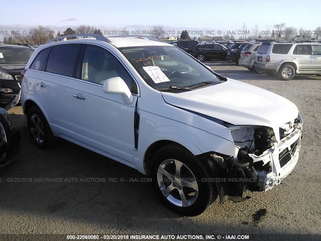 3GNAL3EK3ES531272 - 2014 CHEVROLET CAPTIVA LT WHITE photo 1