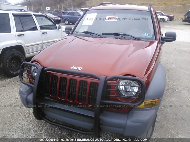 1J4GL48K05W602687 - 2005 JEEP LIBERTY SPORT 橙色 照片 6