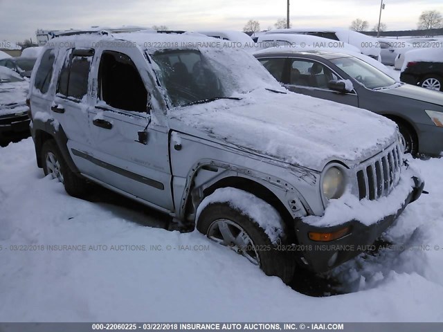 1J4GL48KX3W574572 - 2003 JEEP LIBERTY SPORT/FREEDOM SILVER photo 1