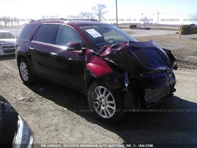 1GKKVRKD9GJ325088 - 2016 GMC ACADIA SLT-1 MAROON photo 1