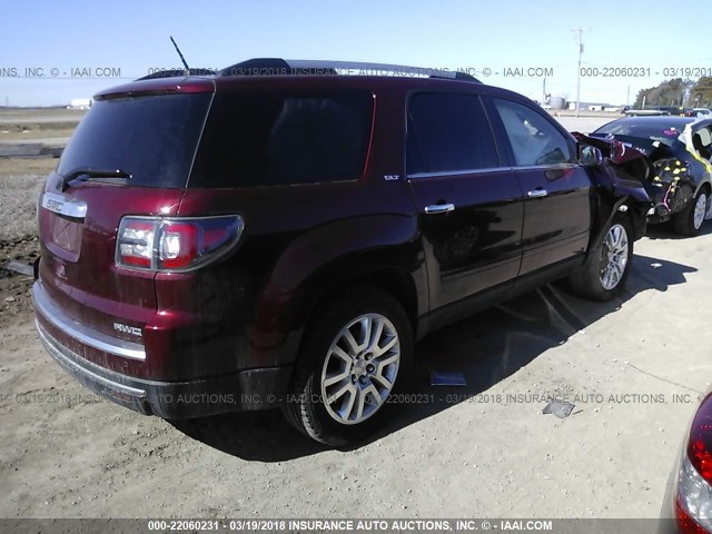 1GKKVRKD9GJ325088 - 2016 GMC ACADIA SLT-1 MAROON photo 4