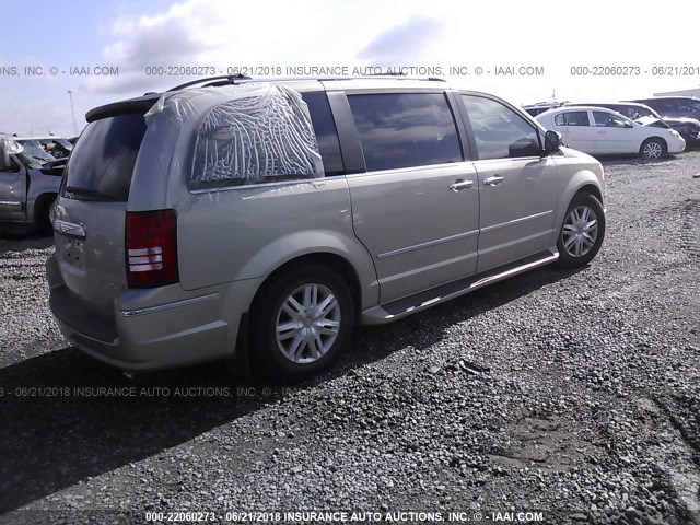 2A8HR64XX9R646726 - 2009 CHRYSLER TOWN & COUNTRY LIMITED GOLD photo 4