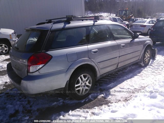 4S4BP62C087353612 - 2008 SUBARU OUTBACK 2.5I LIMITED GRAY photo 4