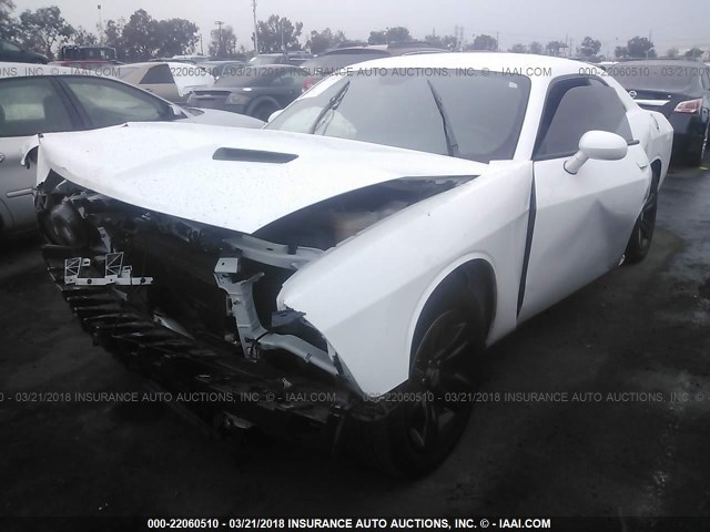 2C3CDZAG0FH884757 - 2015 DODGE CHALLENGER SXT WHITE photo 2