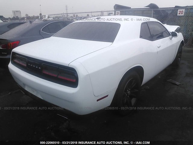 2C3CDZAG0FH884757 - 2015 DODGE CHALLENGER SXT WHITE photo 4