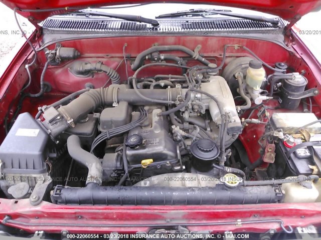 4TAUN53B8SZ050801 - 1995 TOYOTA TACOMA XTRACAB RED photo 10