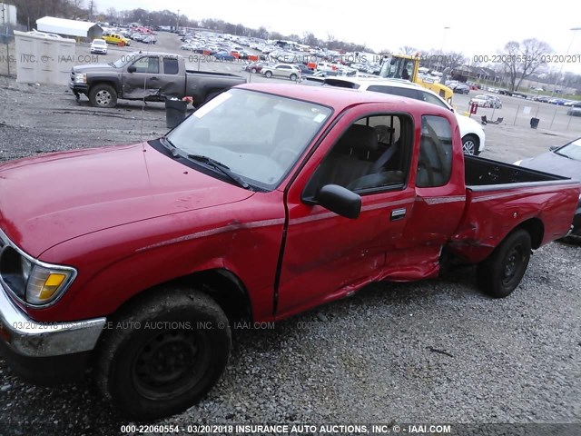 4TAUN53B8SZ050801 - 1995 TOYOTA TACOMA XTRACAB RED photo 2