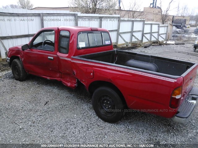 4TAUN53B8SZ050801 - 1995 TOYOTA TACOMA XTRACAB RED photo 3