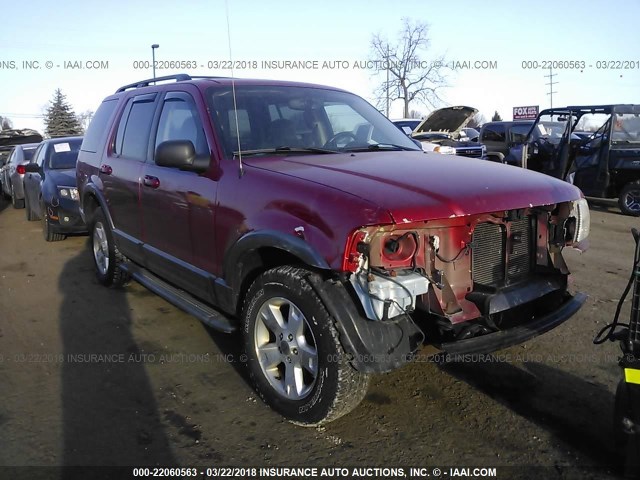 1FMZU73K73ZA21439 - 2003 FORD EXPLORER XLT/XLT SPORT/NBX BURGUNDY photo 1