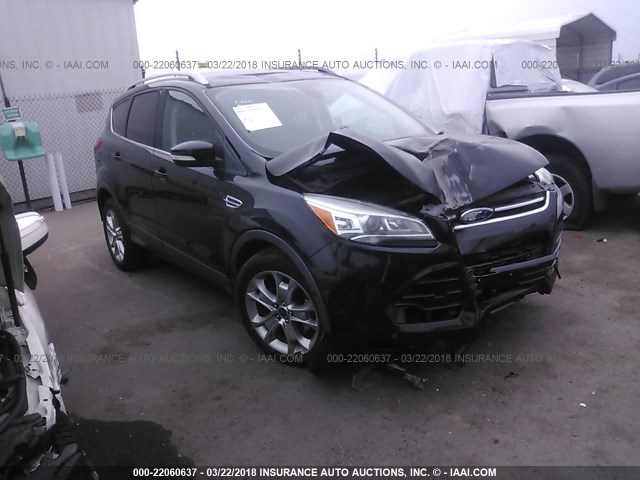 1FMCU0JX1EUB47193 - 2014 FORD ESCAPE TITANIUM BLACK photo 1