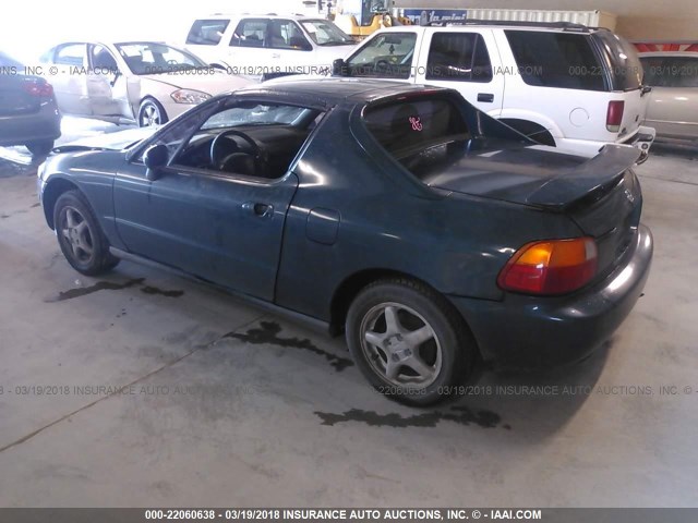 JHMEH6169TS002471 - 1996 HONDA CIVIC DEL SOL SI GREEN photo 3