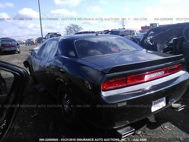 2B3CJ4DV3AH322282 - 2010 DODGE CHALLENGER SE BLACK photo 3