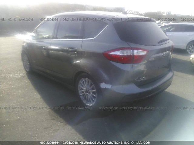 1FADP5CU2DL556202 - 2013 FORD C-MAX PREMIUM GRAY photo 3