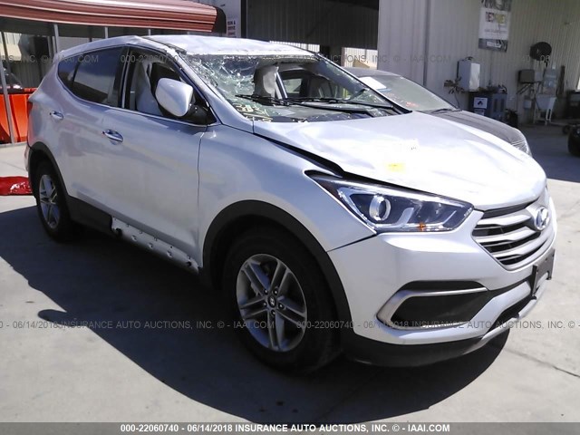 5XYZT3LB8JG527163 - 2018 HYUNDAI SANTA FE SPORT  SILVER photo 1