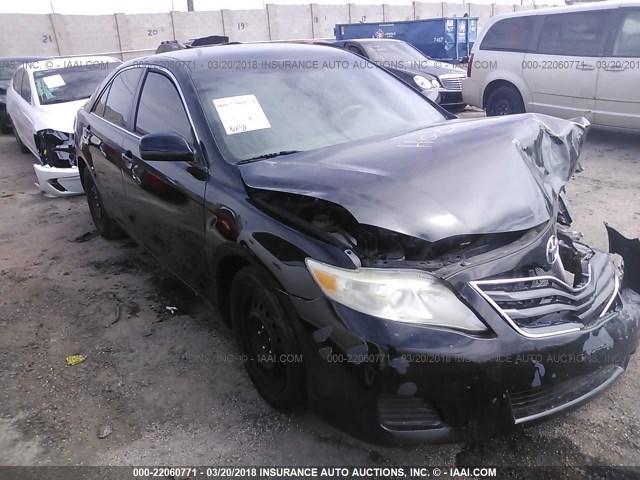 4T4BF3EK5BR147088 - 2011 TOYOTA CAMRY SE/LE/XLE BLACK photo 1