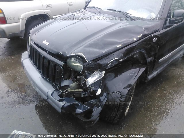 1J4GL48K85W546000 - 2005 JEEP LIBERTY SPORT 黑色 照片 6