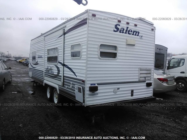 4X4TSMA226R393867 - 2006 FOREST RIVER SALEM  WHITE photo 3