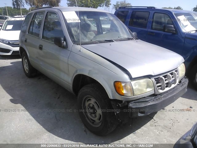 KNDJB723115689808 - 2001 KIA SPORTAGE SILVER photo 1