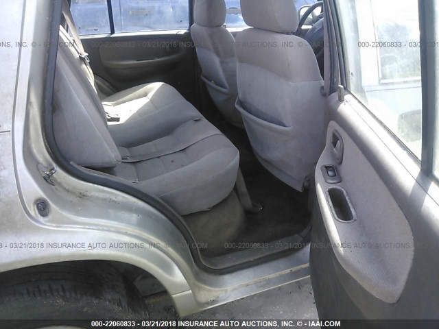 KNDJB723115689808 - 2001 KIA SPORTAGE SILVER photo 8