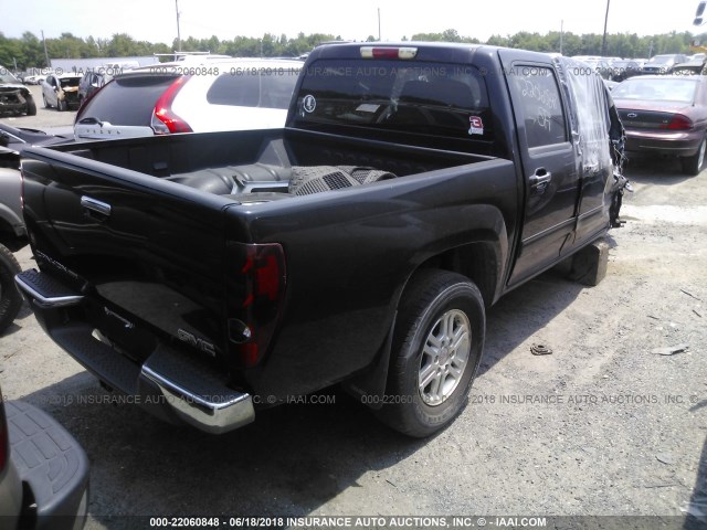 1GTJTCDE5A8108703 - 2010 GMC CANYON SLE BLACK photo 4