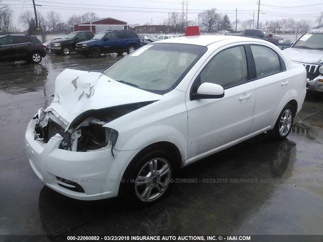 KL1TD5DE9BB261663 - 2011 CHEVROLET AVEO LS/LT WHITE photo 2