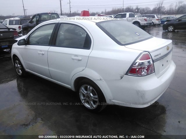 KL1TD5DE9BB261663 - 2011 CHEVROLET AVEO LS/LT 白色 照片 3