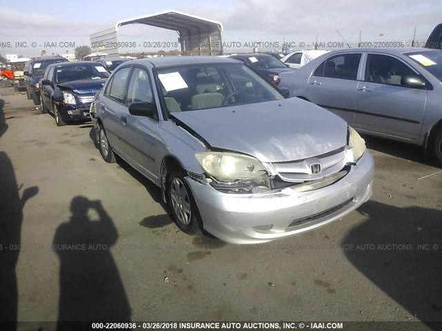 2HGES16345H567078 - 2005 HONDA CIVIC DX VP SILVER photo 1