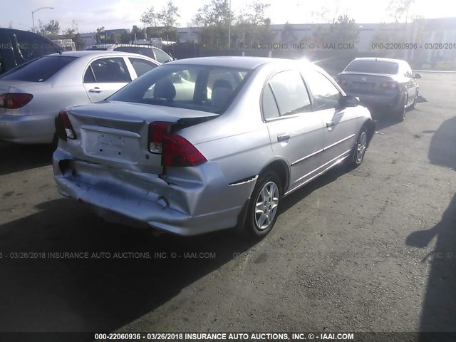 2HGES16345H567078 - 2005 HONDA CIVIC DX VP 银色 照片 4