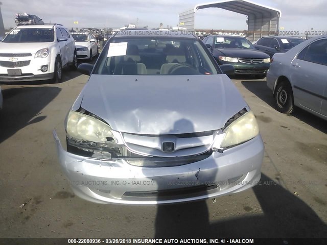 2HGES16345H567078 - 2005 HONDA CIVIC DX VP 银色 照片 6
