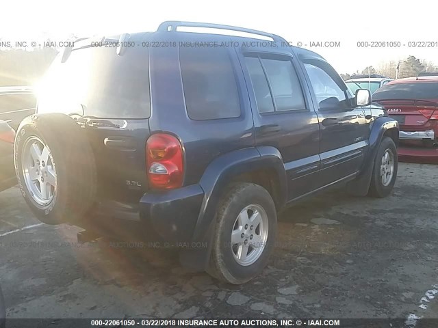 1J4GK58K44W120862 - 2004 JEEP LIBERTY LIMITED BLUE photo 4