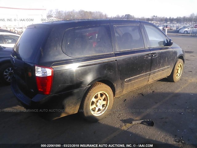 KNDMB233666046760 - 2006 KIA SEDONA EX/LX Dark Blue photo 4