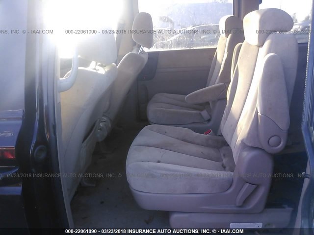 KNDMB233666046760 - 2006 KIA SEDONA EX/LX Dark Blue photo 8