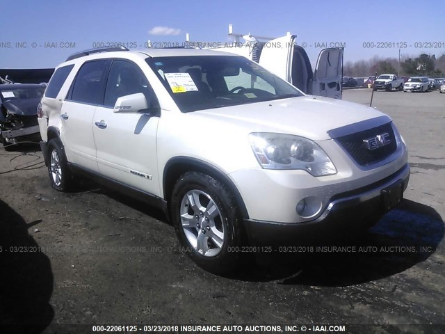 1GKEV23788J195237 - 2008 GMC ACADIA SLT-1 WHITE photo 1