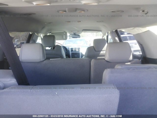 1GKEV23788J195237 - 2008 GMC ACADIA SLT-1 Білий фото 8