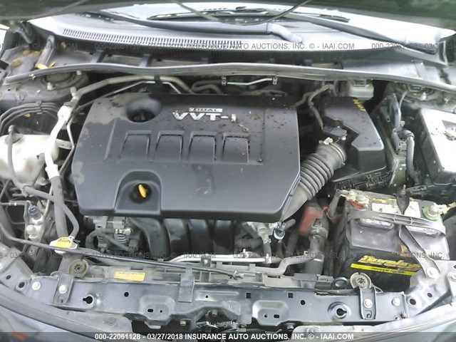 JTDBL40EX9J003658 - 2009 TOYOTA COROLLA LE/XLE BLACK photo 10