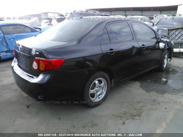 JTDBL40EX9J003658 - 2009 TOYOTA COROLLA LE/XLE BLACK photo 4