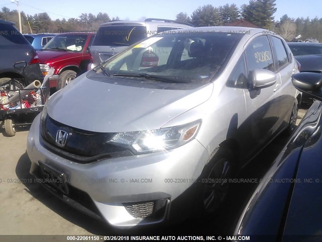 3HGGK5G59FM745070 - 2015 HONDA FIT LX SILVER photo 2