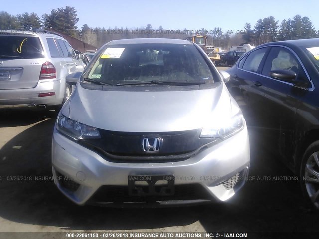 3HGGK5G59FM745070 - 2015 HONDA FIT LX SILVER photo 6