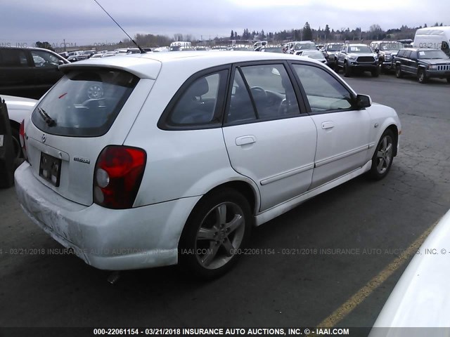 JM1BJ246731171486 - 2003 MAZDA PROTEGE PR5 WHITE photo 4