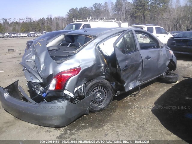 3N1CN7AP6CL890338 - 2012 NISSAN VERSA S/SV/SL GRAY photo 4