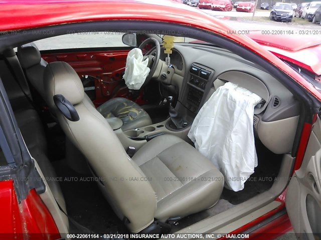 1FAFP42XX1F243116 - 2001 FORD MUSTANG GT RED photo 5