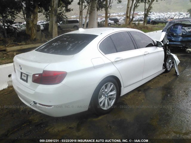 WBA5A5C53FD521557 - 2015 BMW 528 I WHITE photo 4