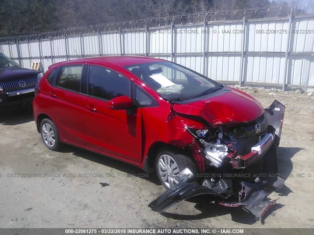 JHMGK5H59HS021174 - 2017 HONDA FIT LX RED photo 1