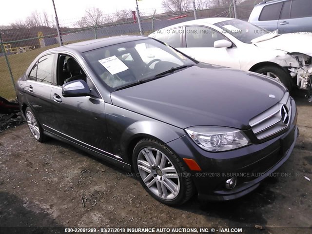 WDDGF81X49R070218 - 2009 MERCEDES-BENZ C 300 4MATIC GRAY photo 1