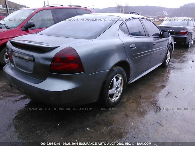 2G2WP522241197799 - 2004 PONTIAC GRAND PRIX GT GRAY photo 4